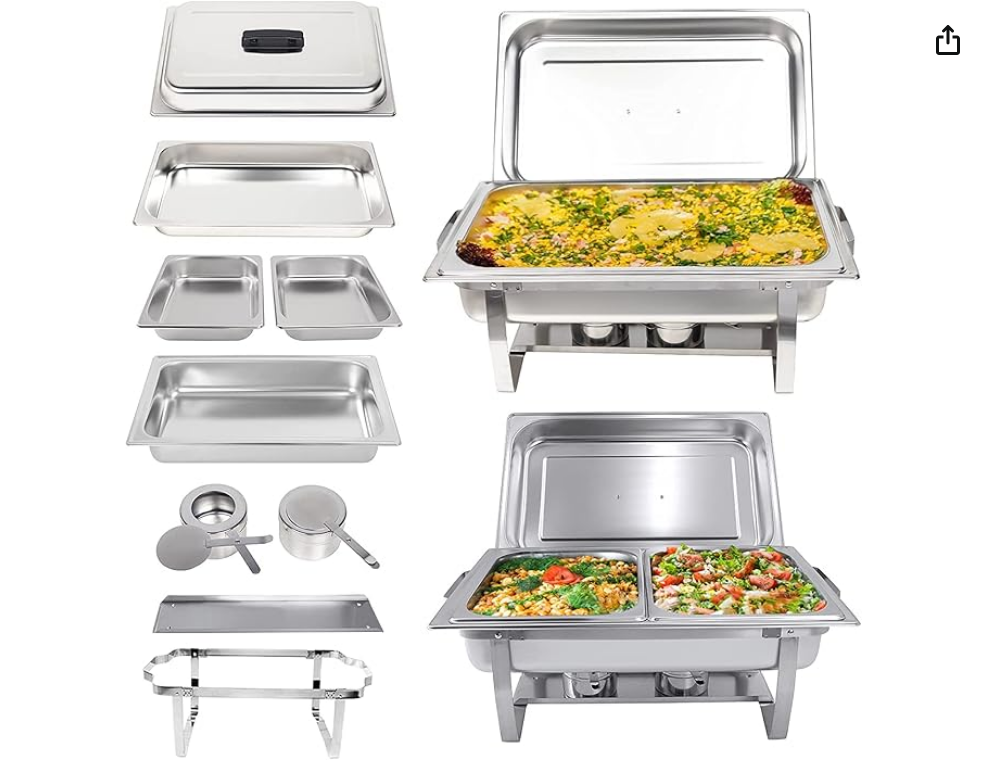 Valgus 2-Pack 8QT Stainless Steel Food Pans